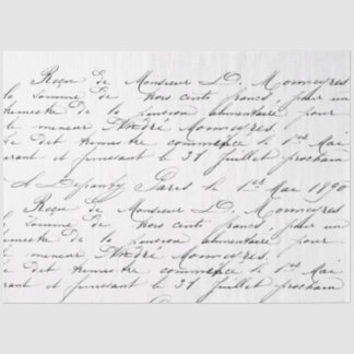 Script Love Decoupage Tissue Paper