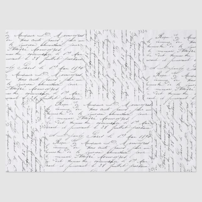 Script Love Tissue Paper (Front)