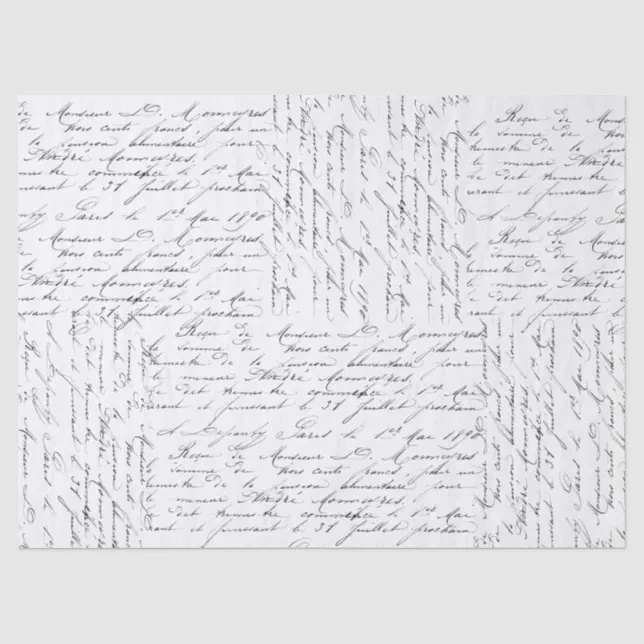 Script Love Tissue Paper | Zazzle