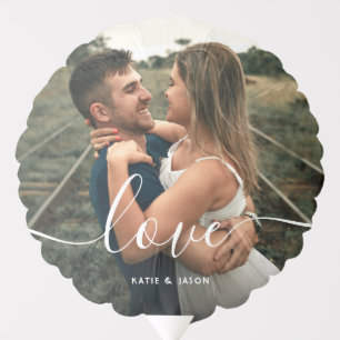 Script Love Wedding Photo Balloon