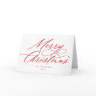 Script Merry Christmas Red