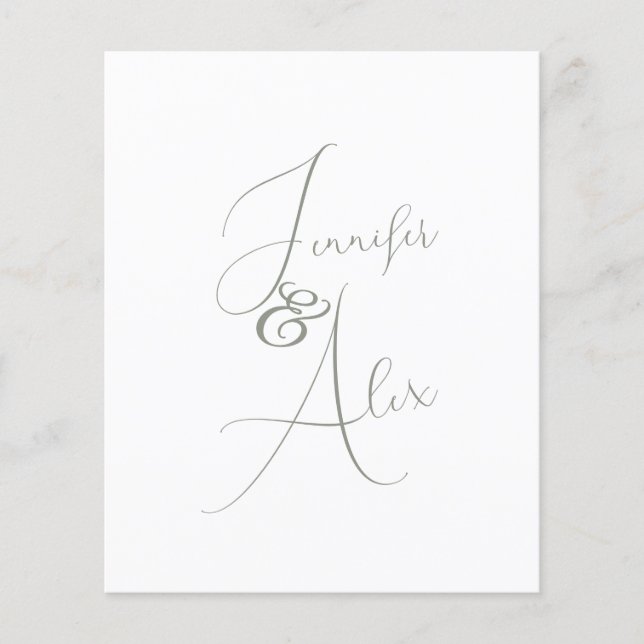 Script Minimalist Photo Collage Thank You Cards (Front)