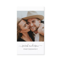 Script Modern Typography Photographer Business Card Script Modern Typography Photographer Business Card