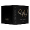 Script Monogram for Family Recipes, black modern