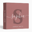 Script Monogram Name Initials Marsala Burgundy