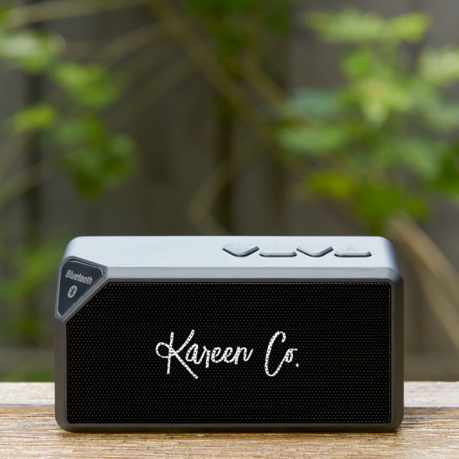 Script Monogram Name Personalized  Bluetooth Speaker (Insitu(Outdoor))