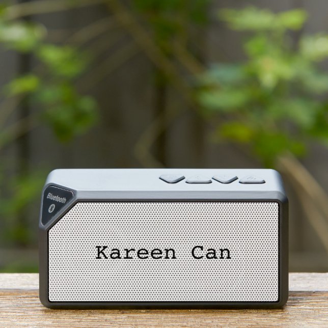 Script Monogram Name Personalized  Bluetooth Speaker (Insitu(Outdoor))