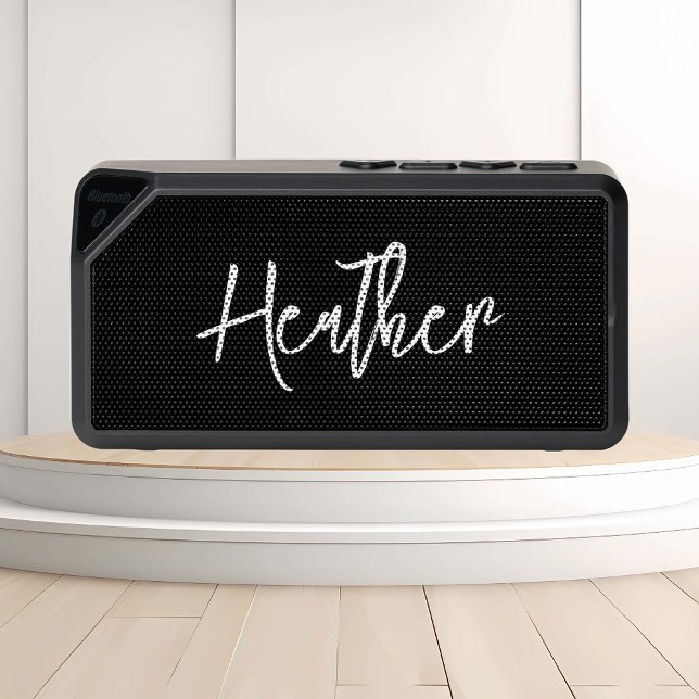 Script Monogram Name Personalized Bluetooth Speaker (Creator Uploaded)