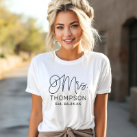 Script Mrs Monogram Bride Last Name