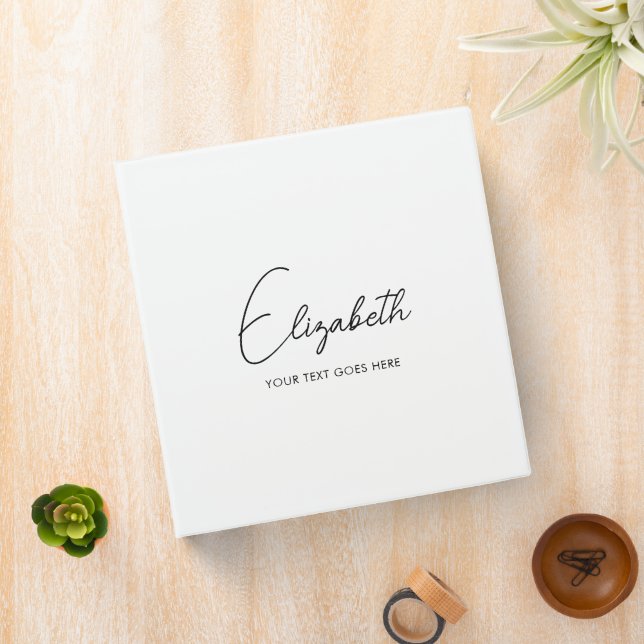 Script Name Add Logo Text Here Template 3 Ring Binder (In Situ)