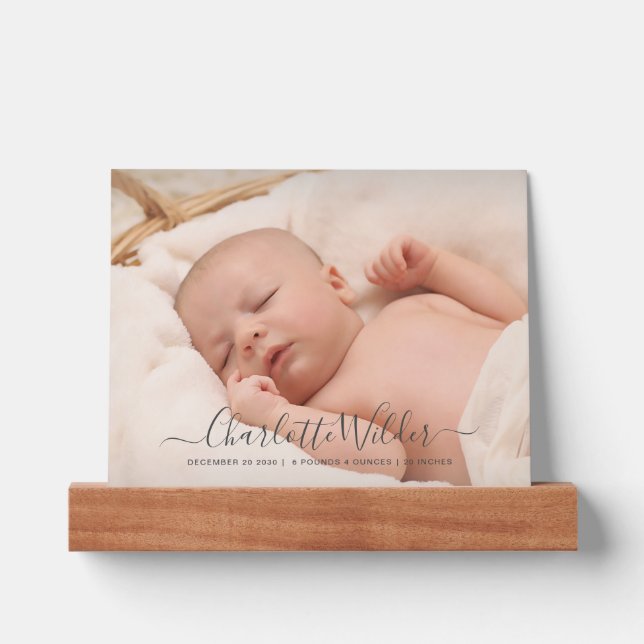 Script Name Baby Photo And Picture Ledge (Front)