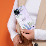 Script Name Blush Purple Wildflowers Monogram iPhone 13 Case<br><div class="desc">Discover the enchanting "Script Name Blush Purple Wildflowers Monogram Phone Case". Embrace style and sophistication with this captivating phone case adorned with a delicate blush purple wildflowers design and personalized monogram detail. Protect your phone in elegance and make a fashion statement wherever you go. The perfect blend of beauty and...</div>