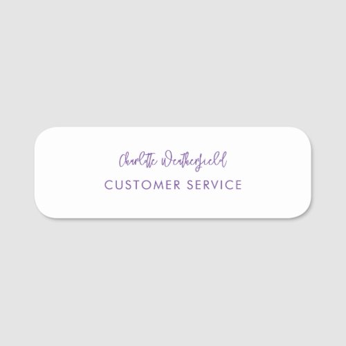 Script Name Business Employee Custom Name Tag