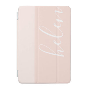 Script Name Chic Personalized Two-Tone Peach iPad Mini Cover