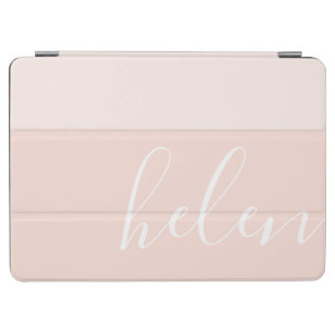 Script Name Chic Personalized Two-Tone Peach iPad Air Cover