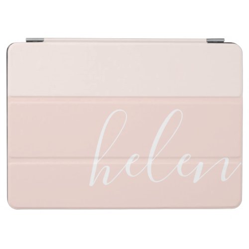 Script Name Chic Personalized Two_Tone Peach iPad Air Cover