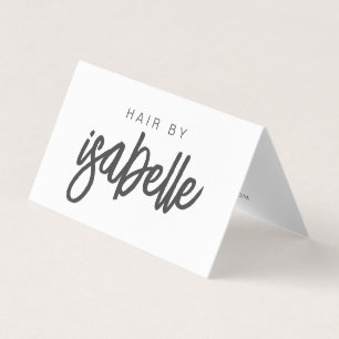 Script Name Hair Stylist Appointment Reminder Business Card