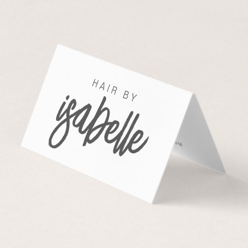 Script Name Hair Stylist Appointment Reminder Business Card