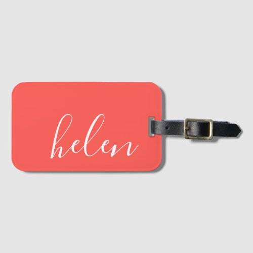 Script Name Luggage Tag