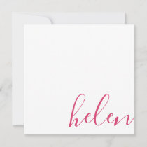 Script Name Note Card