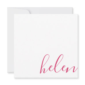 Script Name Note Card