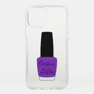 Script Name on Nail Polish Bottle Speck iPhone 12 Pro Case