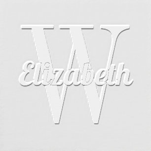 Script Name Over Single Initial #1 Embosser