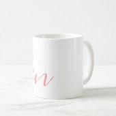 Script Name Personalized Gift Custom Pink Mug  (Front Right)