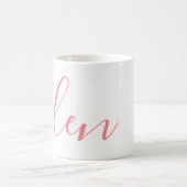 Script Name Personalized Gift Custom Pink Mug  (Center)