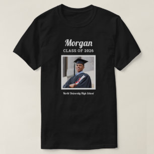 Script Name Photo Class of 2026 Black Mens T-Shirt