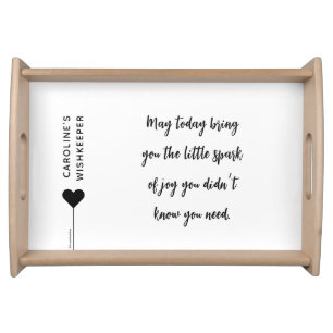 Script Name Quote Breakfast in Bed Serving Tray