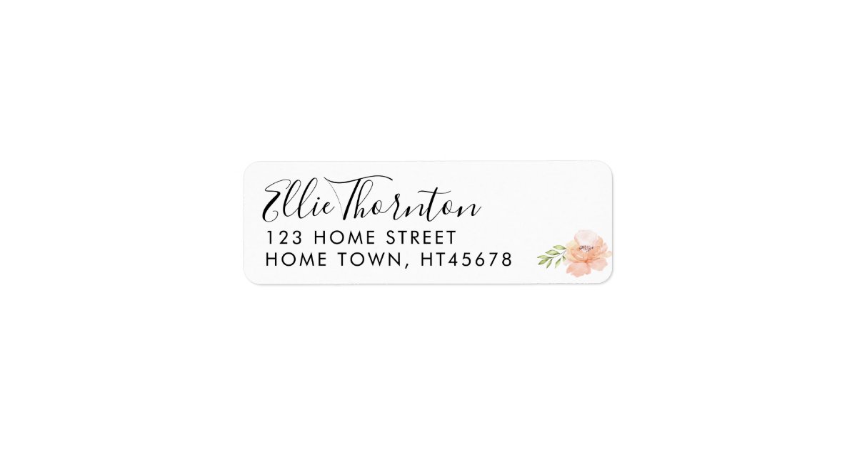 Script Name Return Address Label | Zazzle