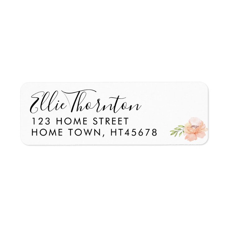 Script Name Return Address Label Zazzle
