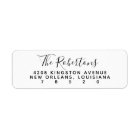 Script Name Return Address Labels | Zazzle