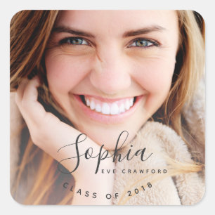 SCRIPT NAME SQUARE STICKER