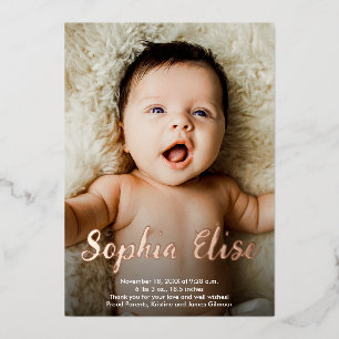 Script Name Vertical Photos Birth Announcement