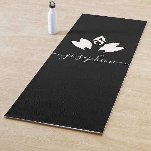 Script Name Yoga Pose Lotus Personalized Yoga Mat