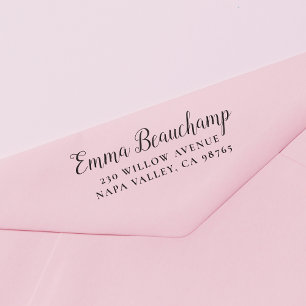 Script Name & Your Address Self-inking Stamp