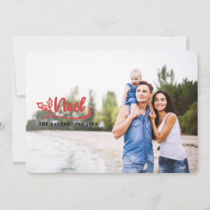 script noel photo modern holiday photo cards