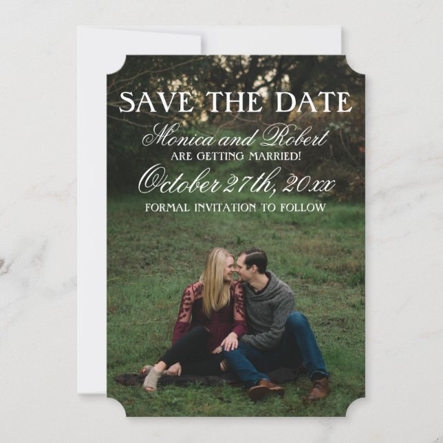 Script Overlay Gothic Save The Date (Front)