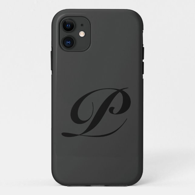 Script P iPhone Case (Back)