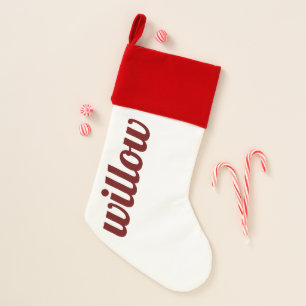 Script Personalized Christmas Stocking