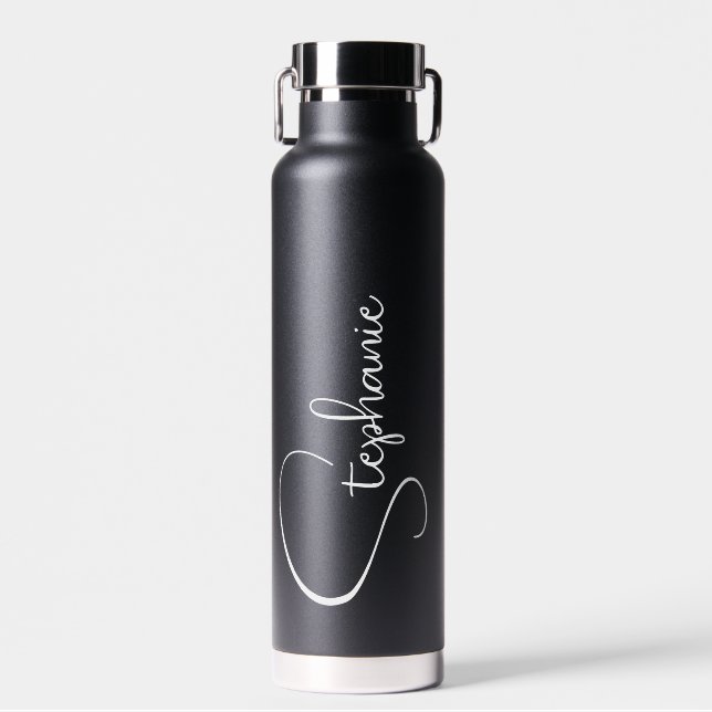 Script Personalized Name  Water Bottle (Front)