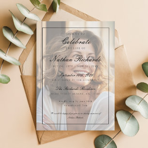 Script Photo Celebration of Life Funeral Program
