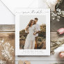 Script Photo Minimal Wedding Save the Date Magnet