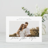 Script photo wedding save the date invitation (Standing Front)