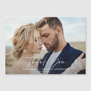 Script photo wedding thank you teracotta modern