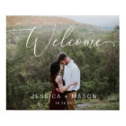Script Photo Wedding Welcome Sign Poster