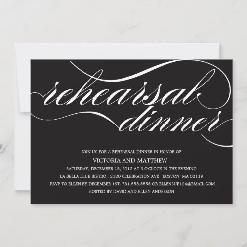 SCRIPT | REHEARSAL DINNER INVITATION
