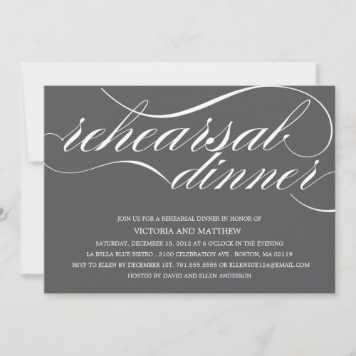 SCRIPT | REHEARSAL DINNER INVITATION